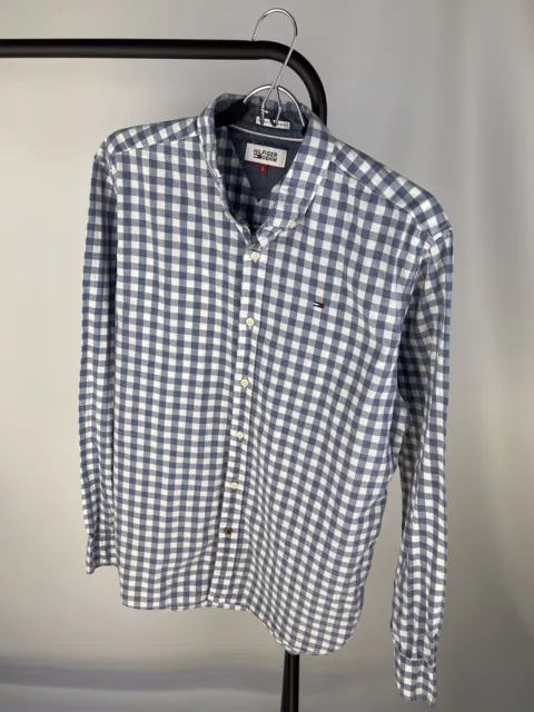 Tommy Hilfiger Check Shirt Long Sleeve Men’s Size L