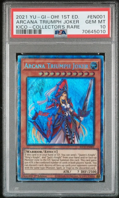 Yu-Gi-Oh! PSA 10 GEM MINT Arcana Triumph Joker Collector's Rare 1st Edition
