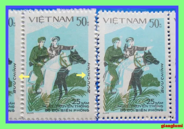 Vietnam Military frank - Horse ERROR Color shift Sheet 8 MNH NGAI