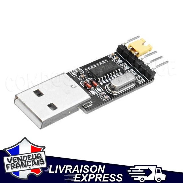 Usb Vers Rs232 Ttl 6Pin Ch340G Convertisseur Module Cp2102 Pl2303 3.3V 5V [682]