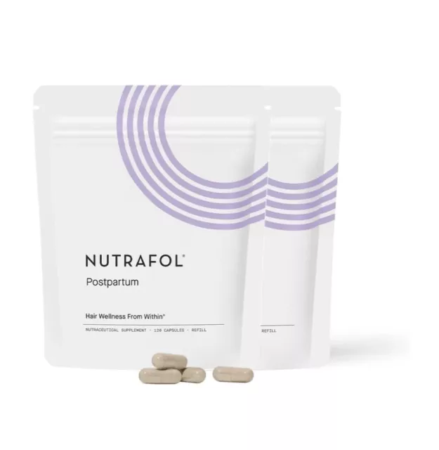 Nutrafol Postpartum Hair Growth Supplement 120 Capsules BRAND NEW IN SACHETS