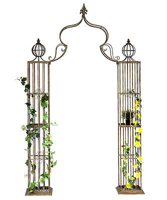 Arche Arc Rose Porte D'Arche Rankenbogen Rosenspalier plein Cintre Portes Tuteur Métal 