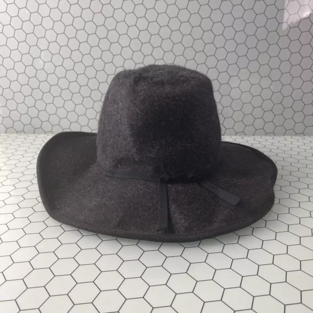 NWD Eric Javits Mens Wool Fedora Hat Black