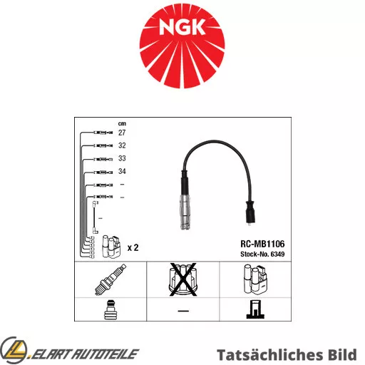 Das Zündkabelssatz Für Mercedes Benz A Class W169 M 266 980 M 266 920 Ngk