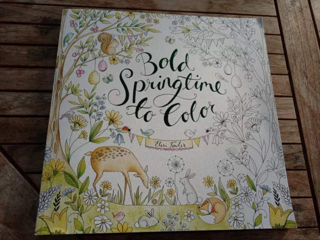 Bold Springtime to Color Malbuch für Erwachsene von Eleri Fowler Frühlingsmotive