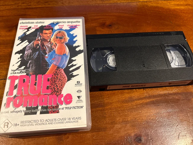 TRUE ROMANCE - Christian Slater, Patricia Arquette - Vhs Video $19.99