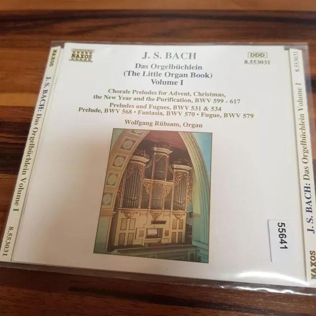 WOLFGANG RÜBSAM: JS Bach Das Orgelbüchlein Vol. 1    > VG+/EX(CD)