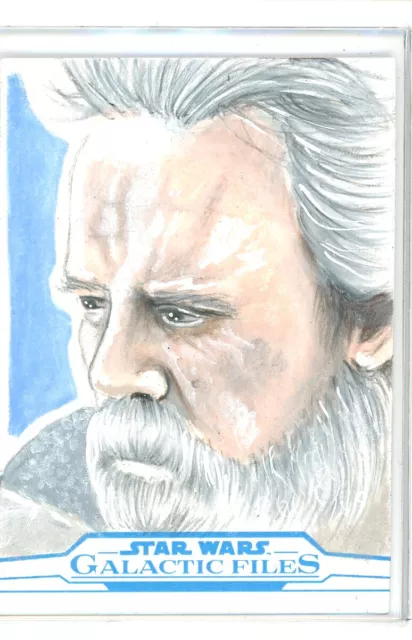 Topps Star Wars Galactic Files 1/1 Sketch Card by Rebecca Sharp (KD)