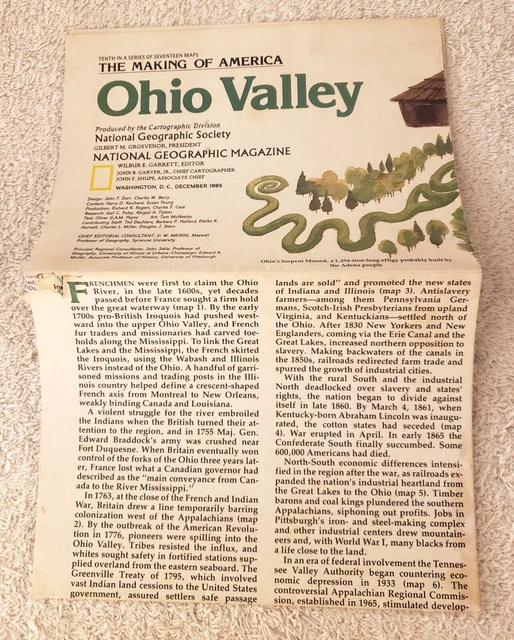 NATIONAL GEOGRAPHIC DECEMBER 1985 Map History The Making of America ...