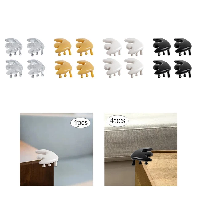 4Pcs Furniture Corner Guards Edges Protector for Shelves Coffee Table Chairs