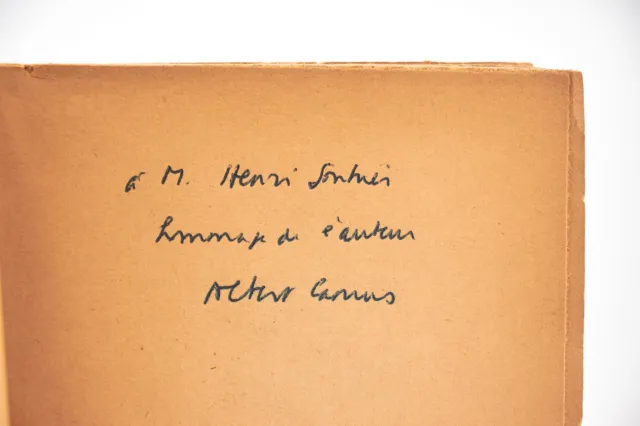 Théâtre CAMUS L'état de siège EDITION ORIGINALE ENVOI AUTOGRAPHE Relié 1948