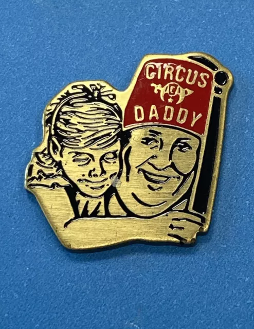 Vintage Shrine Circus Daddy Lapel / Hat Pin - Brass & Enamel - EUC