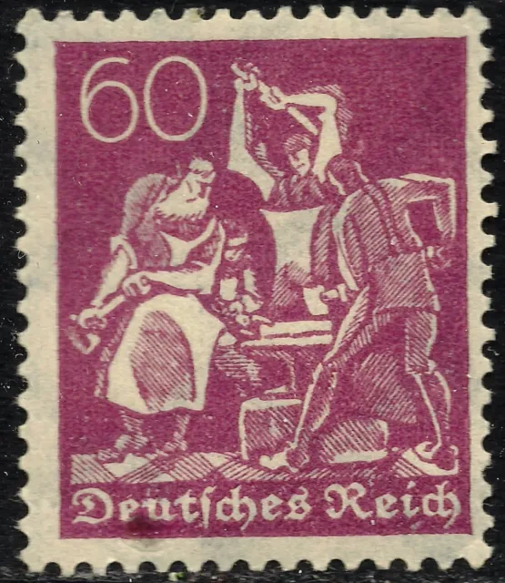 Deutsches Reich Michelnr. 184 mit Holzeinschluß, postfrisch