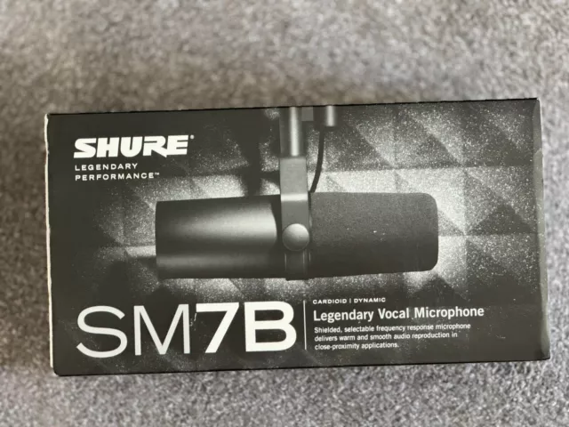 Shure SM7B Cardioid Dynamic Vocal Microphone (New Sealed In-Box)