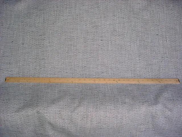 12-1/8Y Kravet Lee Jofa Ice Blue Ecru Textured Herringbone Upholstery Fabric 2