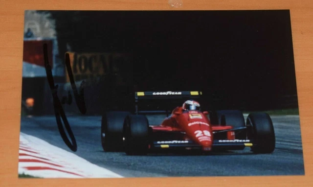AUTOGRAPH Gerhard BERGER FERRARI 412 T1 F1 Austrian Season SIGNED AUTOGRAPH