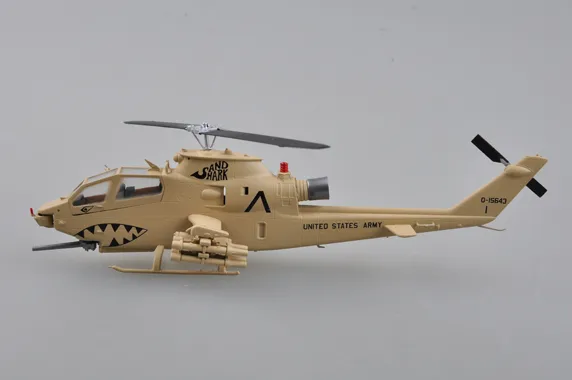 Easy Model 1/72 US Army AH-1F Sand Shark Helicopter Plastic Model #37099