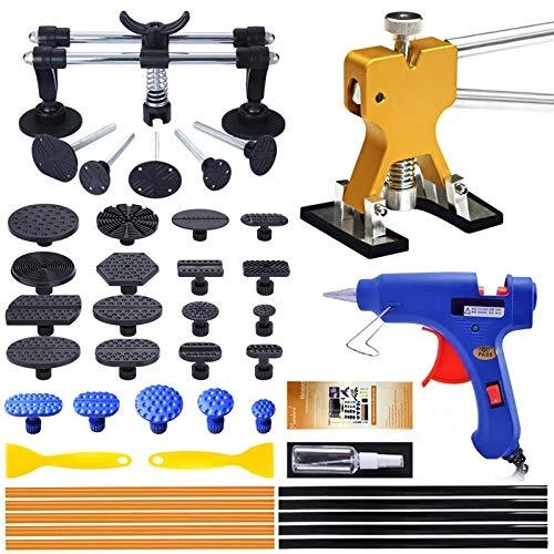Manelord Auto Body Dent Puller Kit - Car Dent Puller Set with Double Pole Bri...