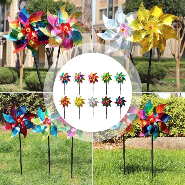 Anti Perch Bird Spikes Catching Pigeons with Windmills Reflective Pin Wheel
