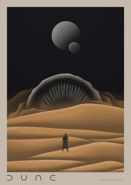 DUNE - Affiche de Cinéma - Poster du Film - Timothée Chalamet, Ferguson, Zendaya