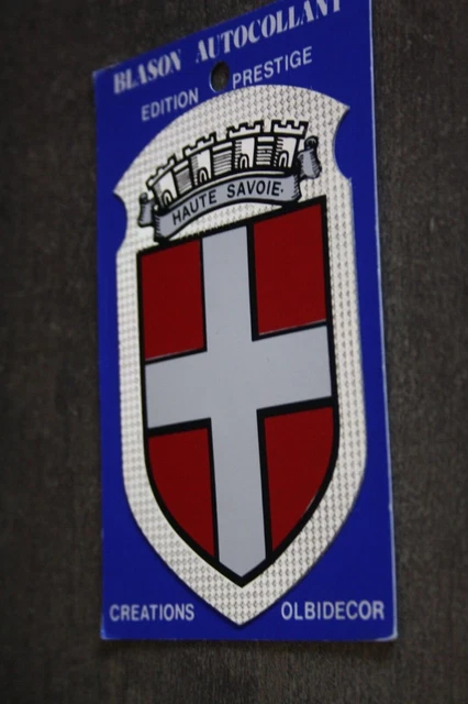 Ancien Écusson Biscotte Grecoire Blason Région Savoie Ville Chambéry Cpa