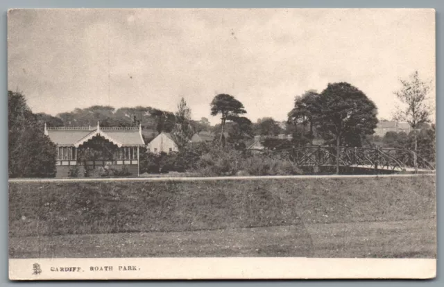 CARDIFF Wales Postcard Roath Park Tuck's Town and City Series