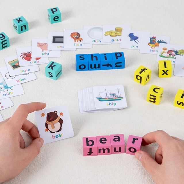 TOYS EARLY LEARNING Educational Letter Spelling Game English Words ...