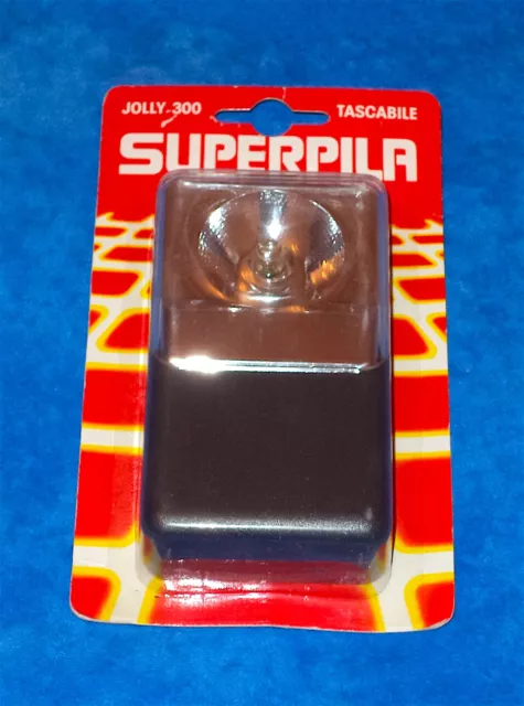 Superpila Luce Vintage Jolly 300 Tascabile Nuova In Blister '80 #1