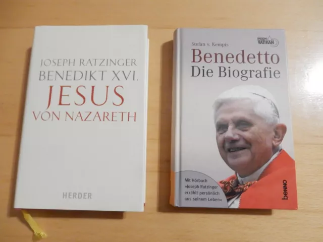 Buchset aus Jesus von Nazareth von Joseph Ratzinger u. Benedetto Die Biografie