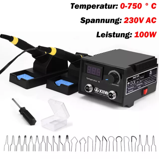 PRO Brandmalkolben Brandmalerei Brandmalstation Brennpeter Set Für Holzwerk 100W