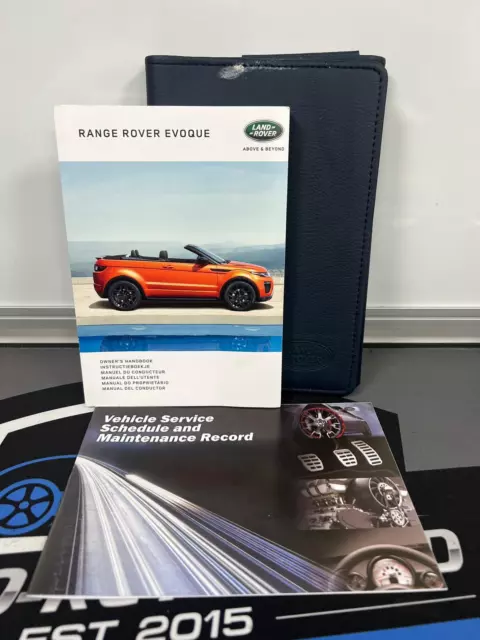 Range Rover Evoque Owners Pack / Handbook / Manual + Wallet 2015-2018 (2016)