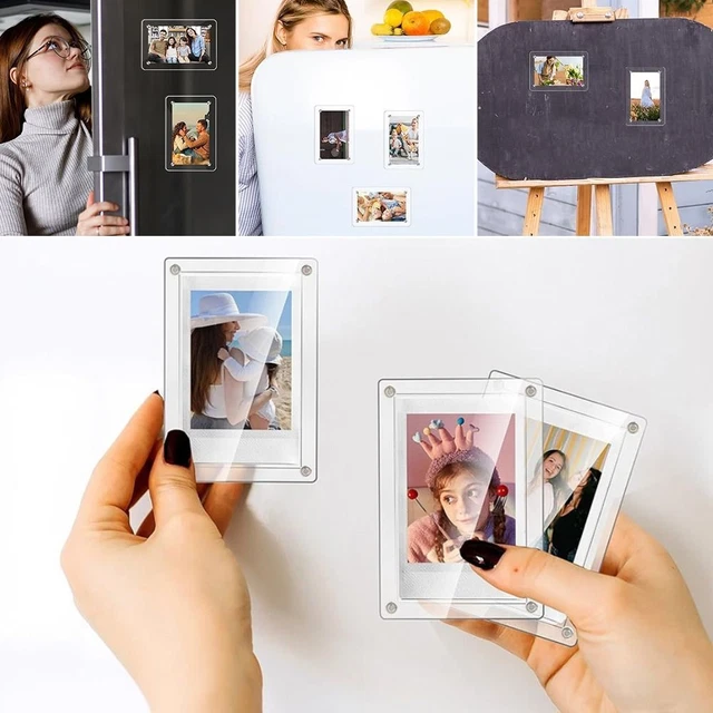 ACRYLIC PHOTO FRAMES Transparent Picture Frame Fridge Frame 8.47 PicClick AU