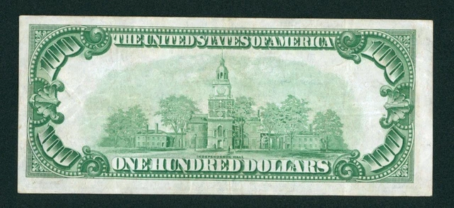 $100 1934 ((VF+++)) LGS LIME ((LIGHT GREEN SEAL)) Federal Reserve Note AUCTION 3