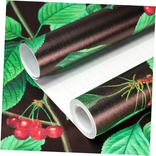 Consine Peel and Stick Wallpaper Removable Contact 17.3x196.9 inches Cherry