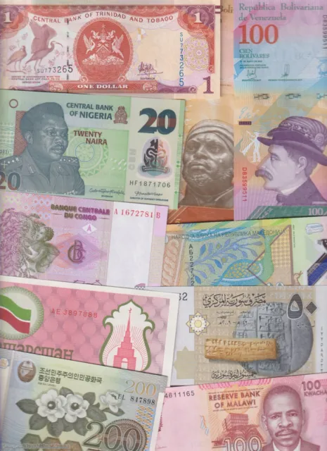 SBN - 200 world UNC different notes FREE UGANDA 1.000 Shillings 2009 Replacem. Z 3