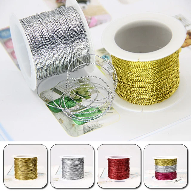 20M Gold Rope Twine String Wrapping DIY Craft Ribbon Party Gift Packing Supplies