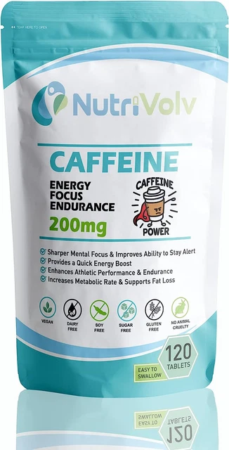 Caffeina 200 Tabs Per Concentrazione E Attenzione 200 Compresse - Foto 8