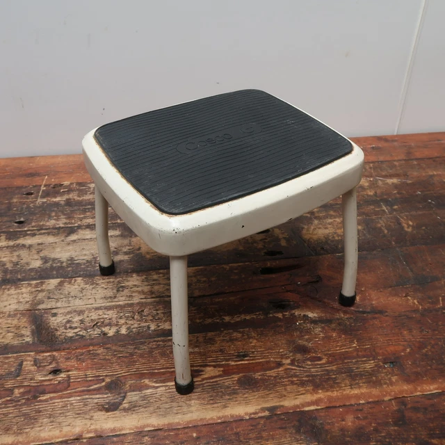 Vintage Cosco 1 Step Stool White