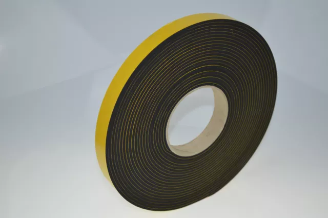 Dichtband EPDM einseitig klebend 5m Rolle 8mm stark Moosgummi Dichtungsband