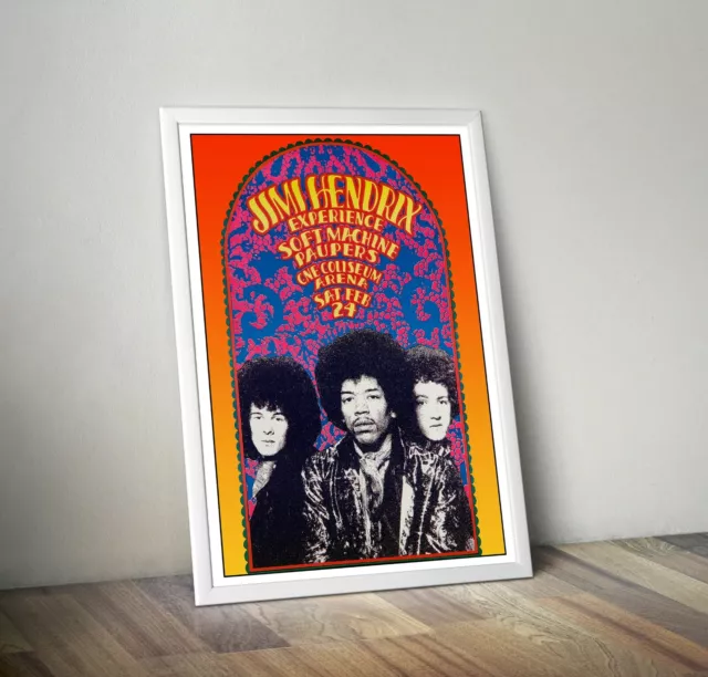 Jimi Hendrix Experience Reproduction Concert Poster Print CNE Coliseum