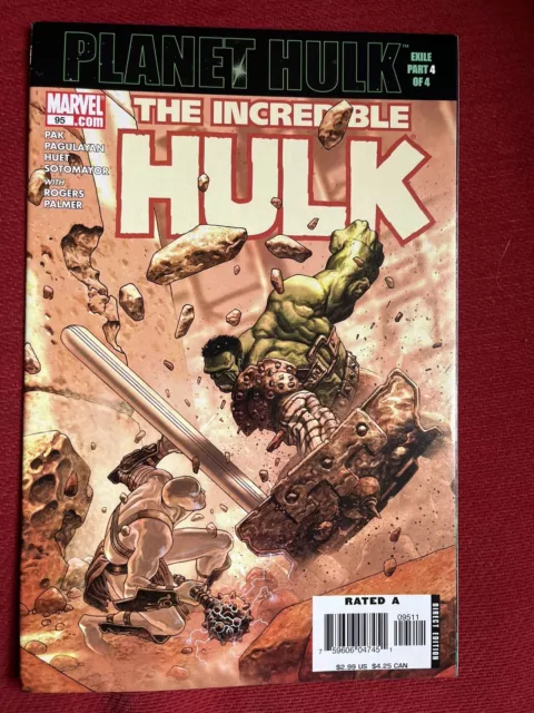 Incredible Hulk #95 VFN/NM- 2006 *PLANET HULK vs SILVER SAVAGE*