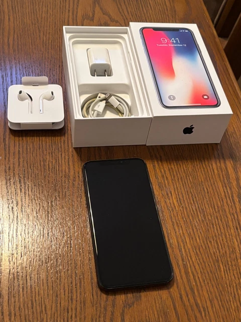 APPLE IPHONE X - 64GB - Black- Unlocked - Working Condition