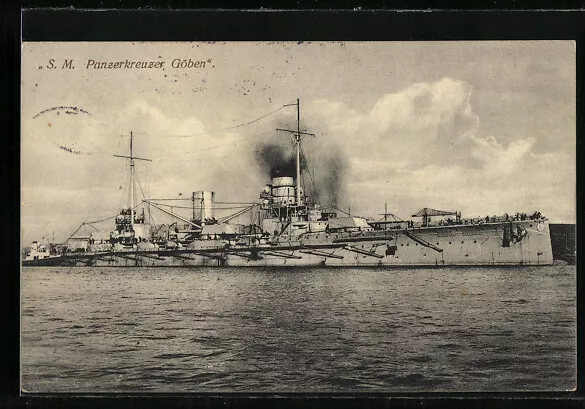 AK Kriegsschiff SM Panzerkreuzer Göben 1912