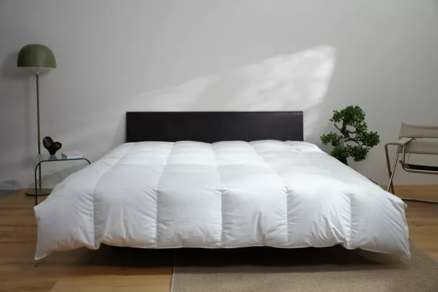 Winter 100% Daunen Bettdecke 240x220cm 1.700g Einkuscheln -Energiekosten sparen