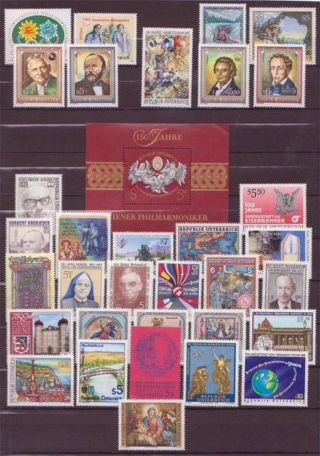 Österreich 1992: (D) Jahrgang 1992 aus Abo Michel 2048-2083 postfrisch