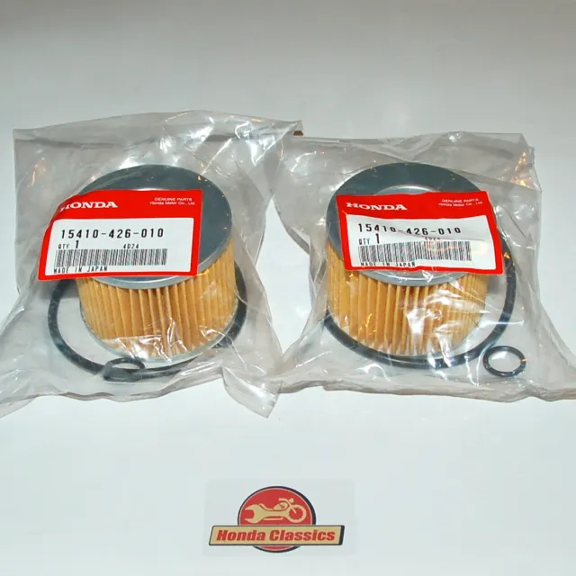 Honda 15410-426-010 Genuine Oil Filter x 2 GL1000 GL1100 GL1200 Gold Wing KIT006