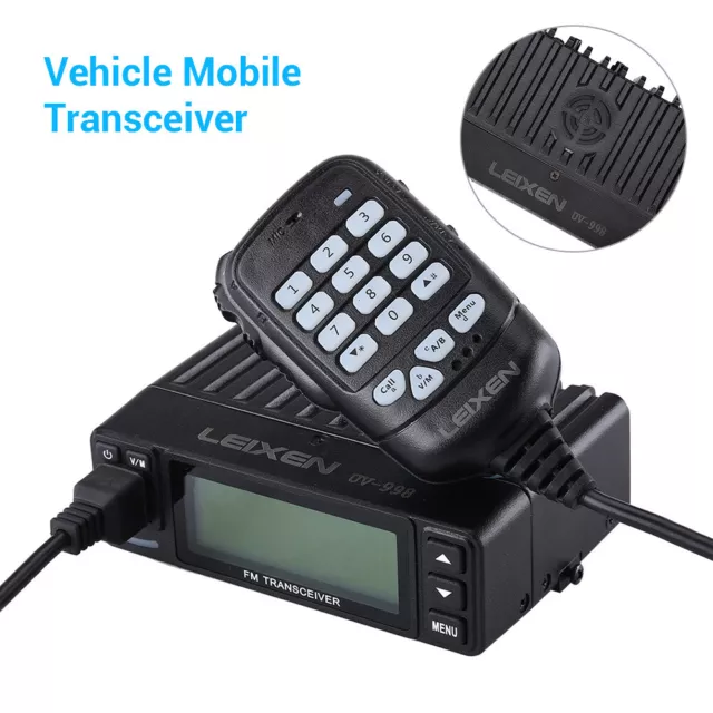 25W 200CH UV-998S Dualband VHF / UHF Fahrzeug Auto Ham Mobile Radio Walkie Talk.