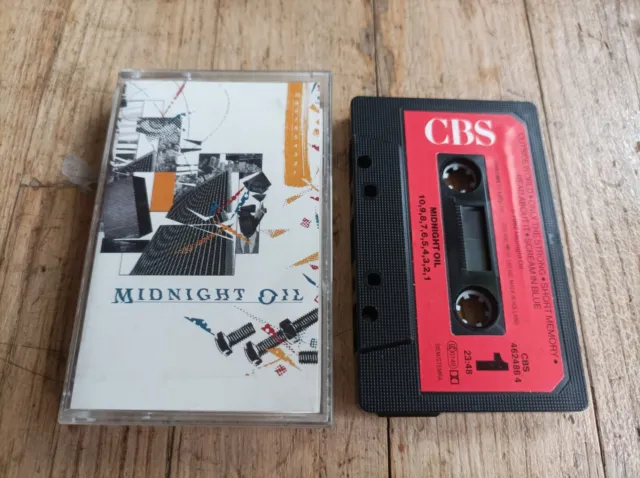 Midnight Oil 10 9 8 7 6 5 4 3 2 1 Cassette Audio Tape Holland K7