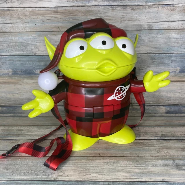 DISNEY TOY STORY Land Christmas Alien Popcorn Bucket Santa Little Green