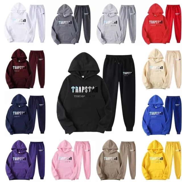 NEW Trapstar Tracksuits Two Pieces Loose Set Hoodie & Pants Jogging Hooded Set